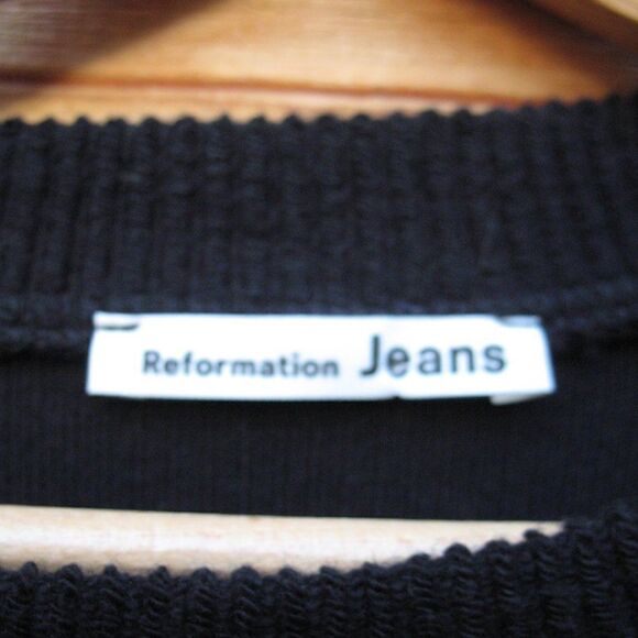 NWT Reformation Cropped Ribbed Pullover Top - Picture 9 of 10